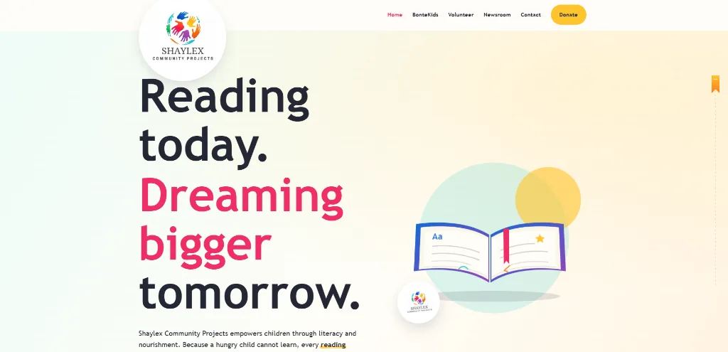 MiniPage business website for Shaylex